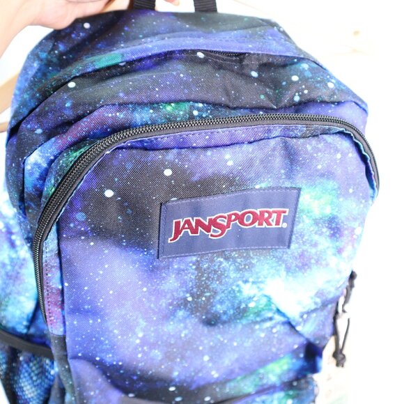 Jansport Cyberspace Galaxy Doubleton Backpack blue black nwt - Picture 9 of 12